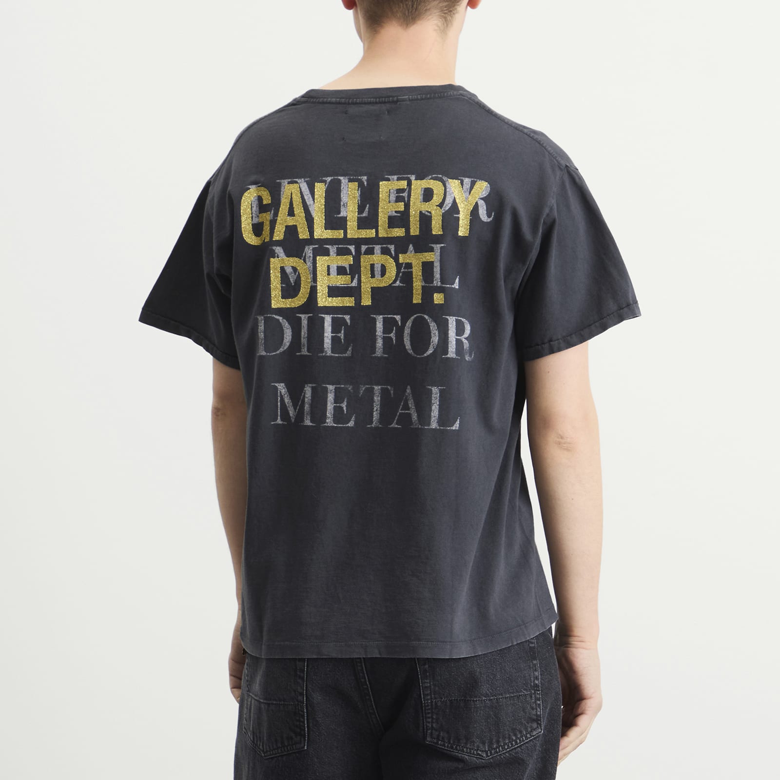 Men's Live For Metal T-Shirt Vintage Black