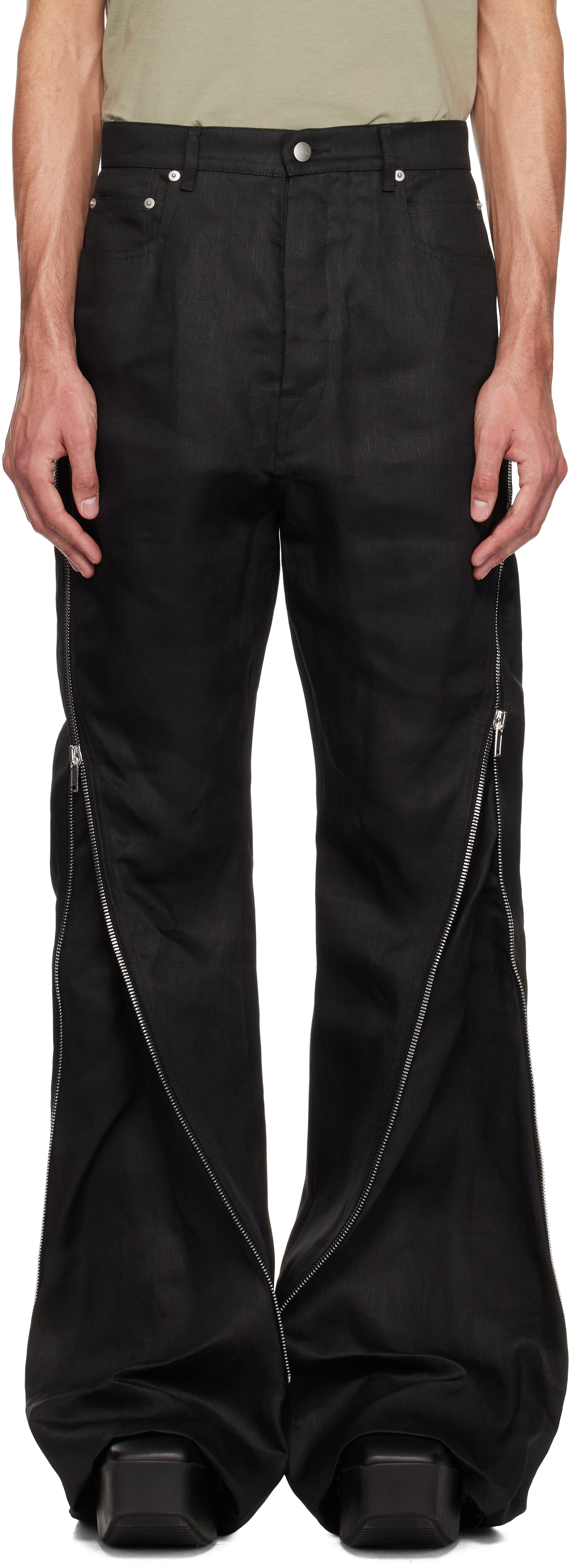 Rick Owens Black Hollywood Bolan Banana Jeans