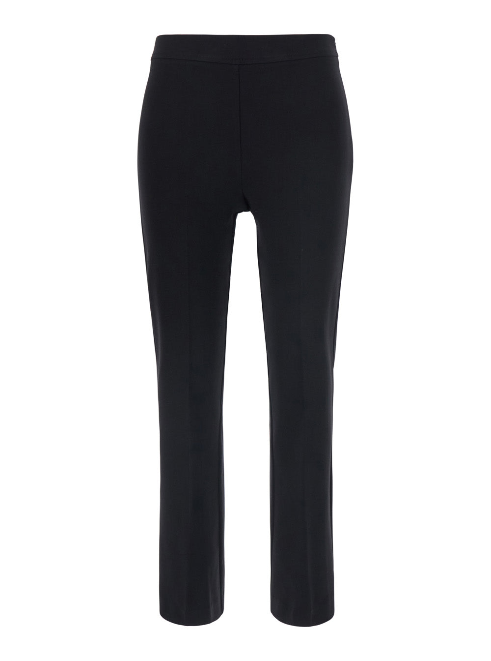 High-Waist Technical Trousers — Black