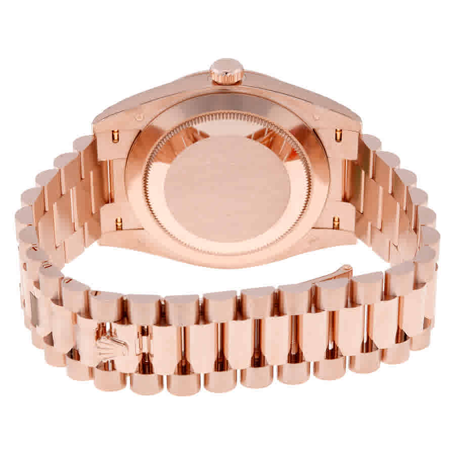 Day-Date 40 Chocolate Dial 18K Everose Gold President Automatic Mens Watch 228235CHDP