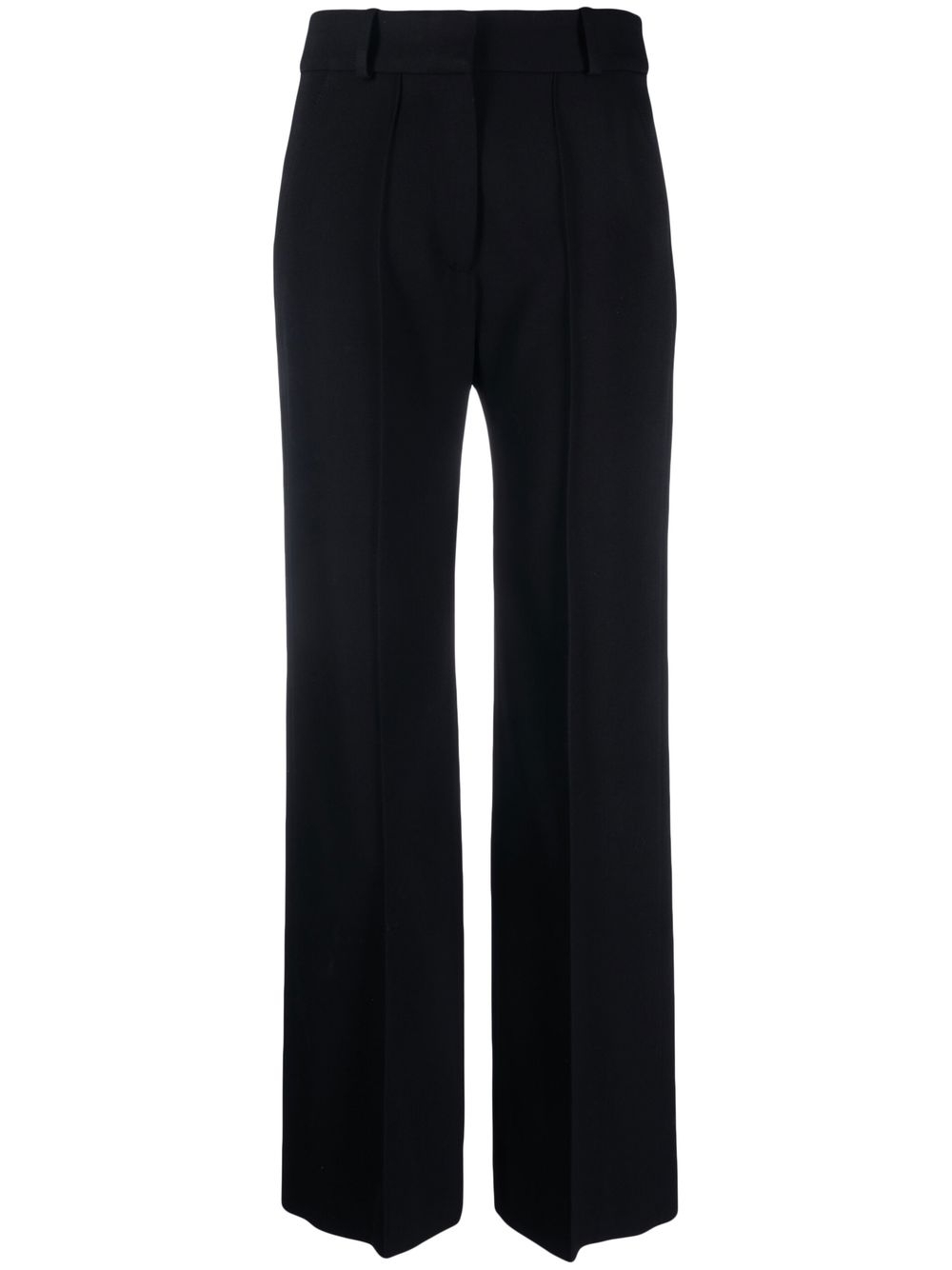 Straight-leg tailored trousers - Black