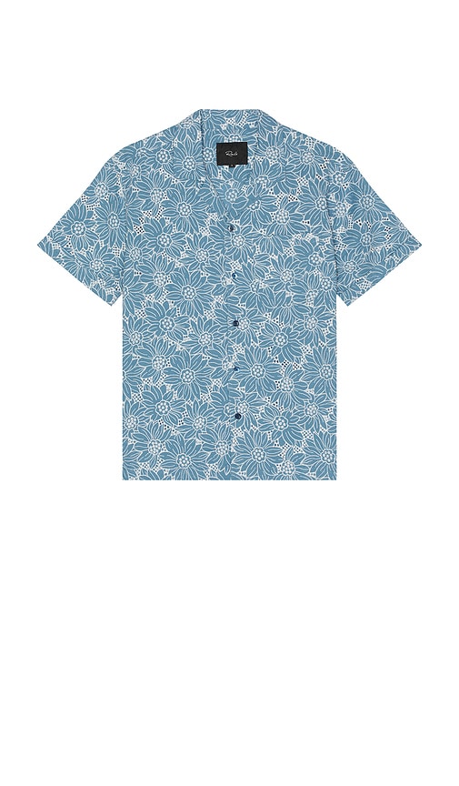 Rails Tyler Camp Shirt in Blue.  XL/1X. Also in L