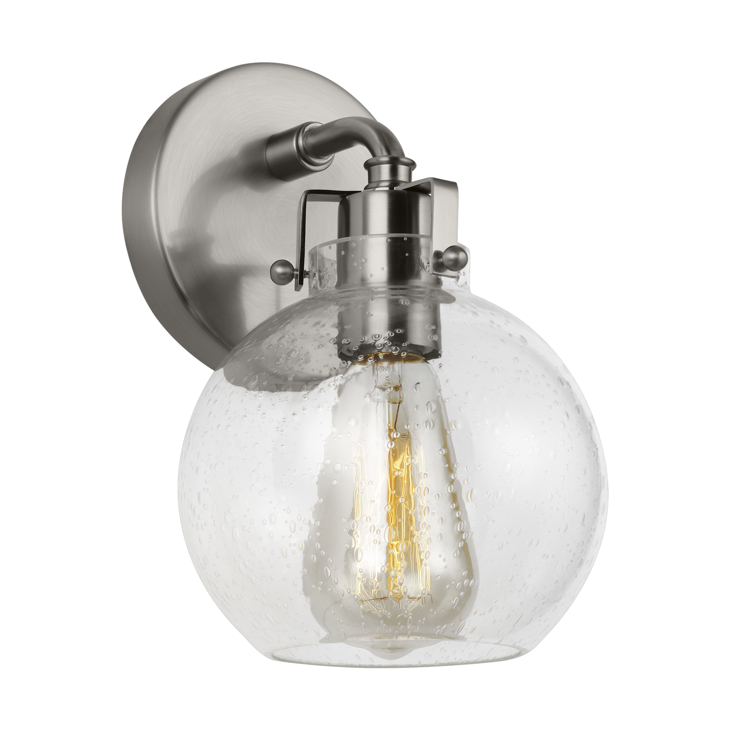 Visual Comfort Studio Clara Wall Sconce in Satin Nickel by Sean Lavin
