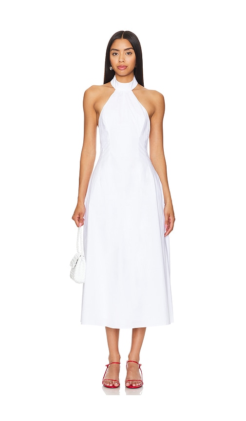 Bardot MIDI-KLEID GENEVIEVE in White. Größe 8. Also in 10, 12, 2