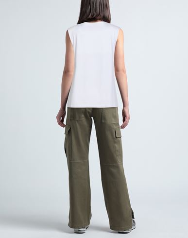Woman Top White Size L Viscose, Elastane
