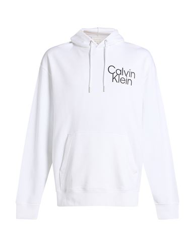 Man Sweatshirt Ivory Size XL Cotton, Recycled polyester