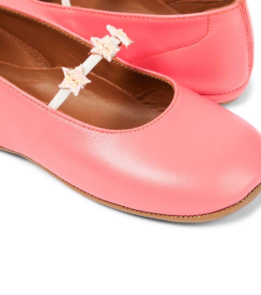PèPè Goteborg appliqué leather ballet flats