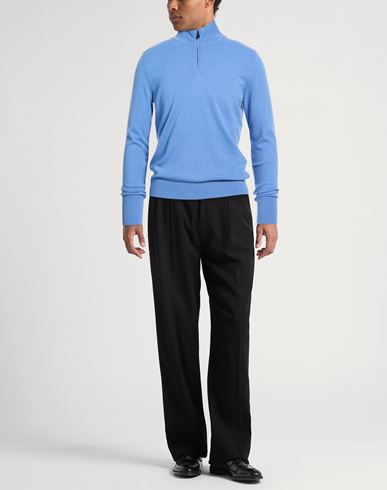 Man Sweater Light blue Size 36 Cashmere