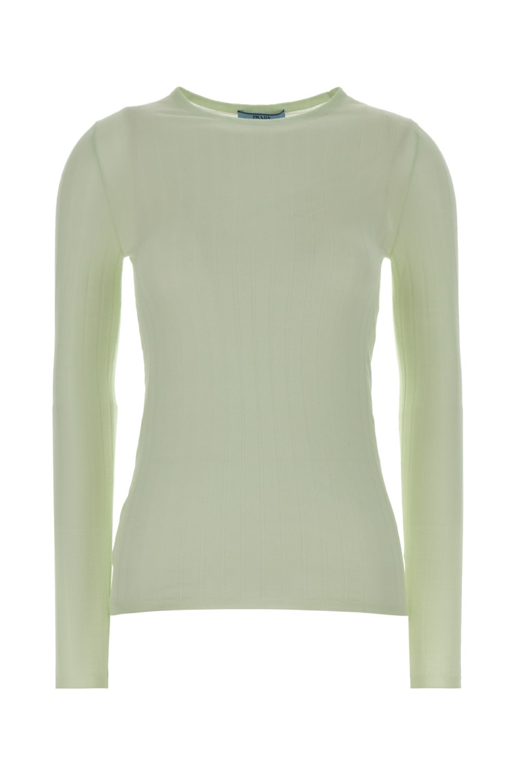 Prada - crew neck knit sweater long sleeve
