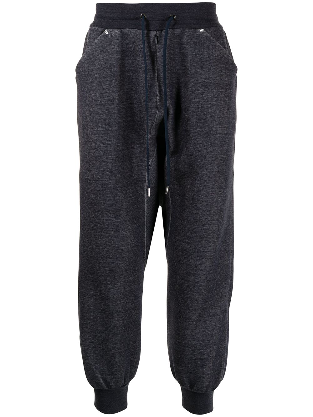 Drawstring-waist trousers - Blue