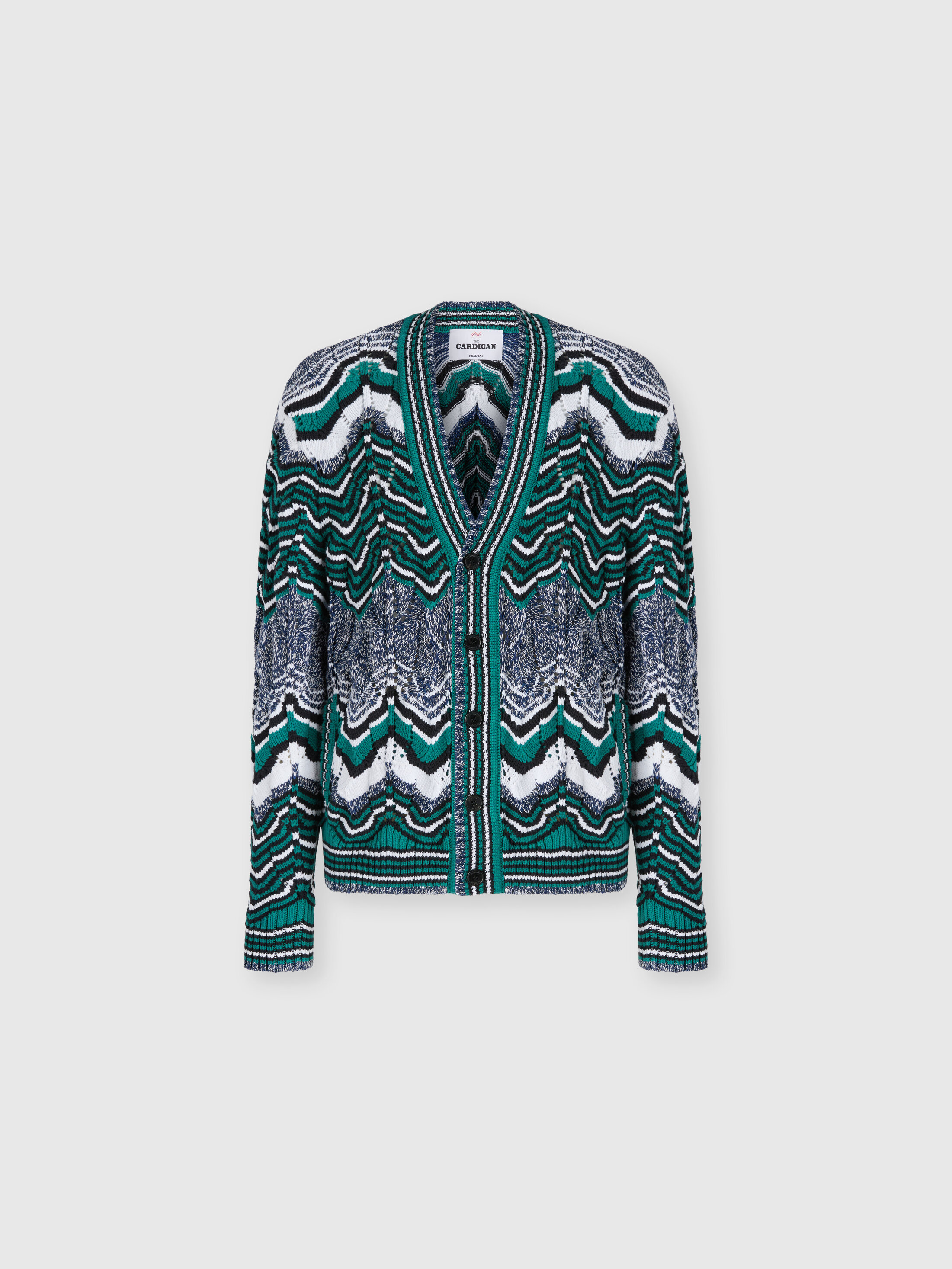 Missoni - Striped cotton-blend cardigan, Men, Multicoloured