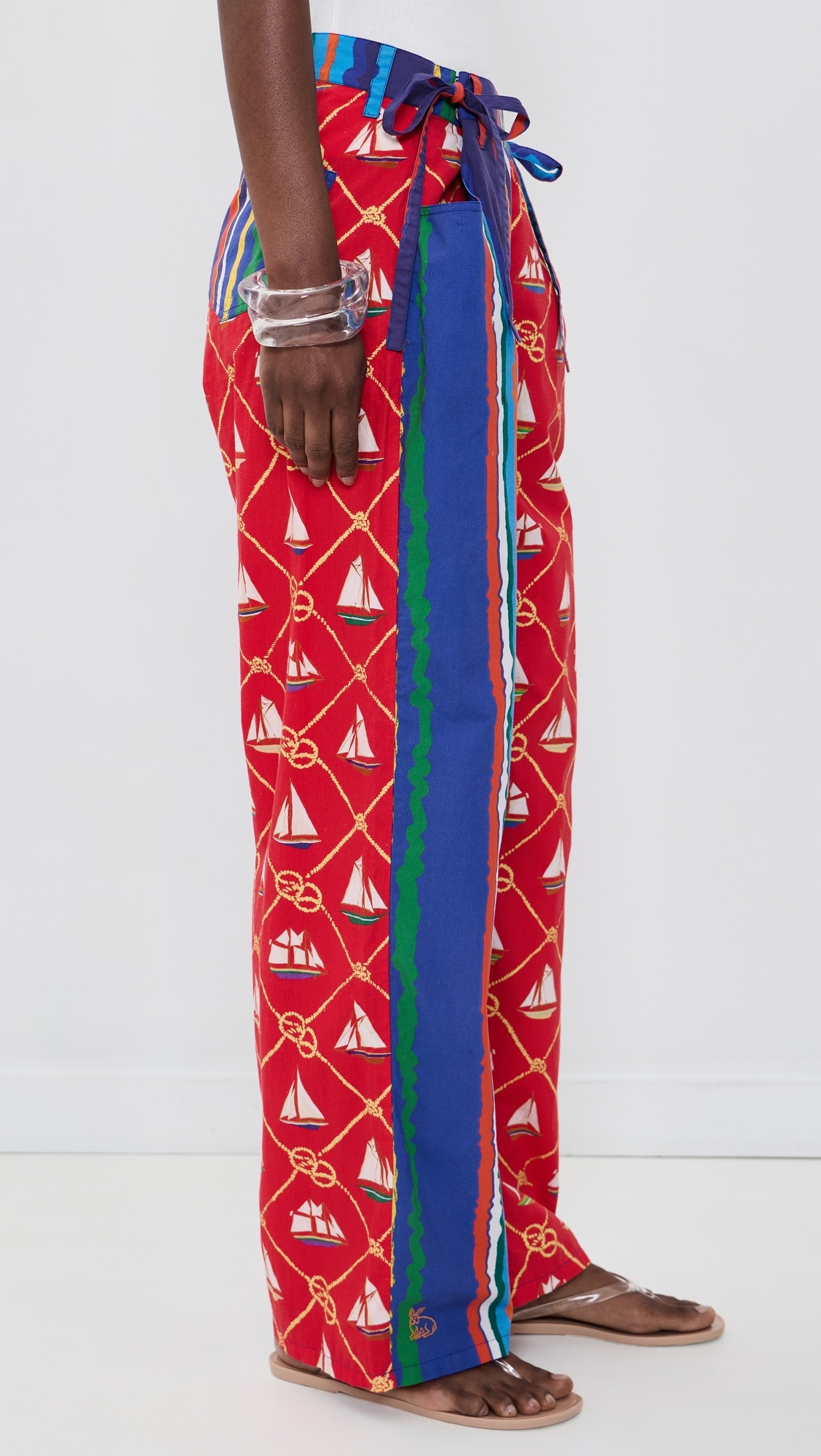 Mixed Move and Groove Snap Pants Variegated Stripe