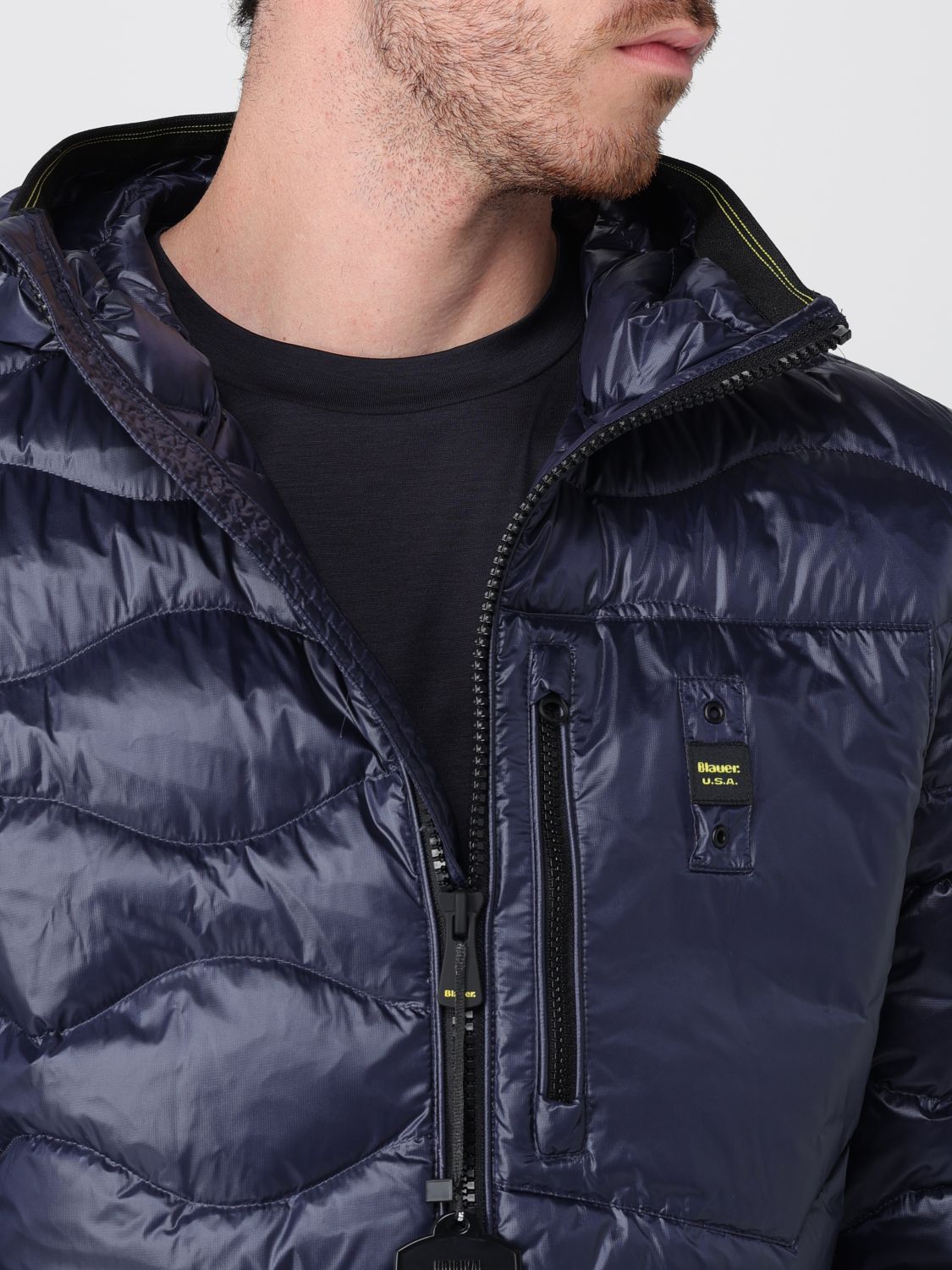 Jacket Men color Blue