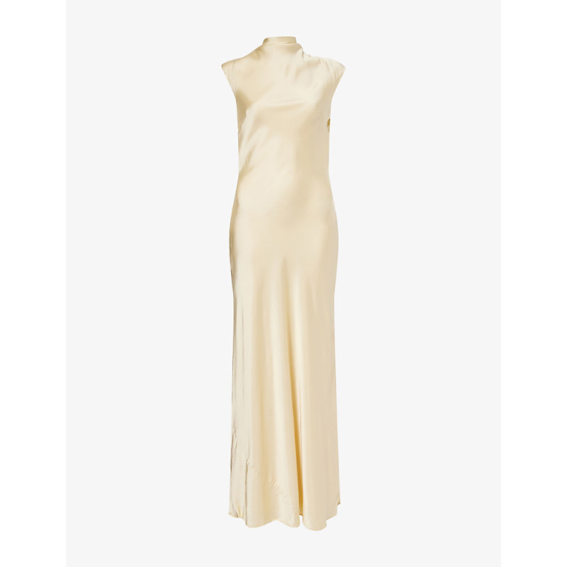 Womens Elias Backless Rayon-Blend Maxi Dress