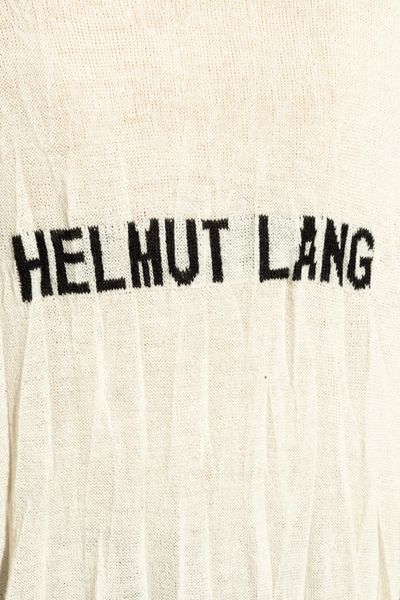 Helmut Lang Crushed Logo Intarsia Knitted T-Shirt