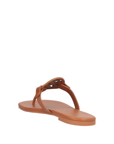 Woman Thong sandal Brown Size 8 Calfskin