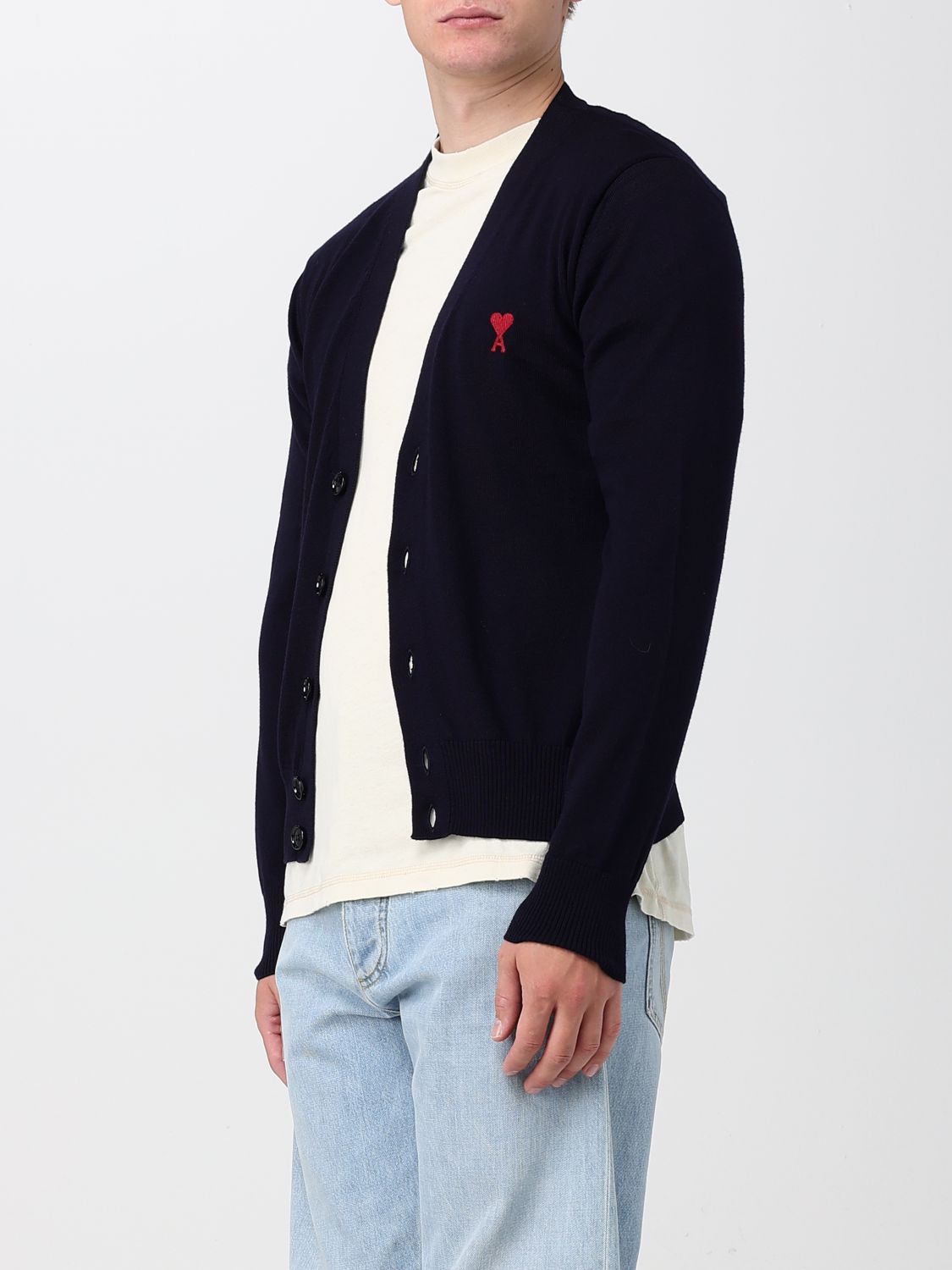 Cardigan Men color Blue