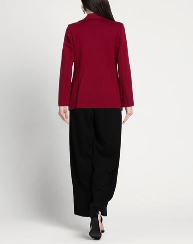 Woman Blazer Burgundy Size 8 Viscose, Polyamide, Elastane