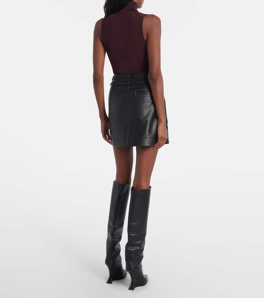 Patto leather miniskirt
