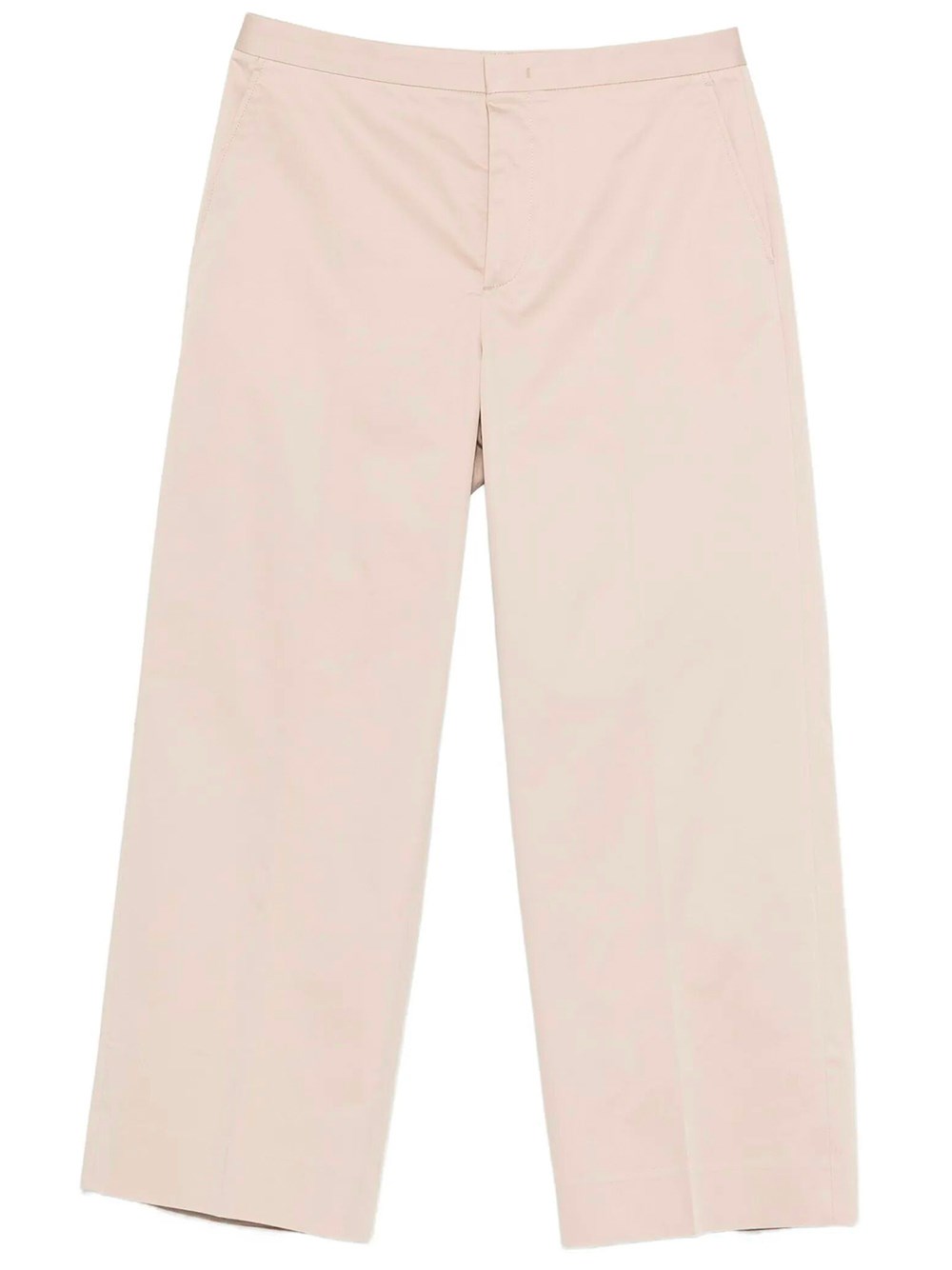 Angel Pressed-Crease Cotton Trousers