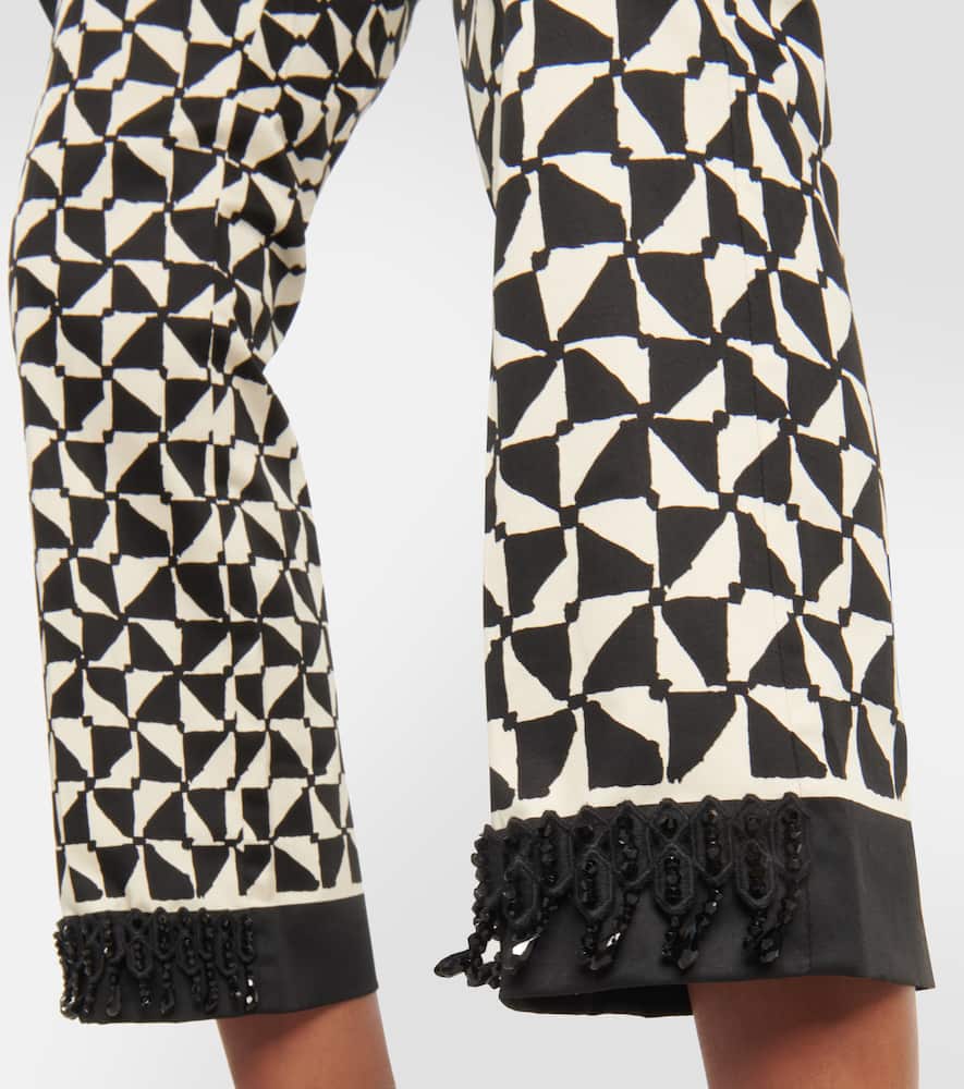 Nereo printed cropped pants