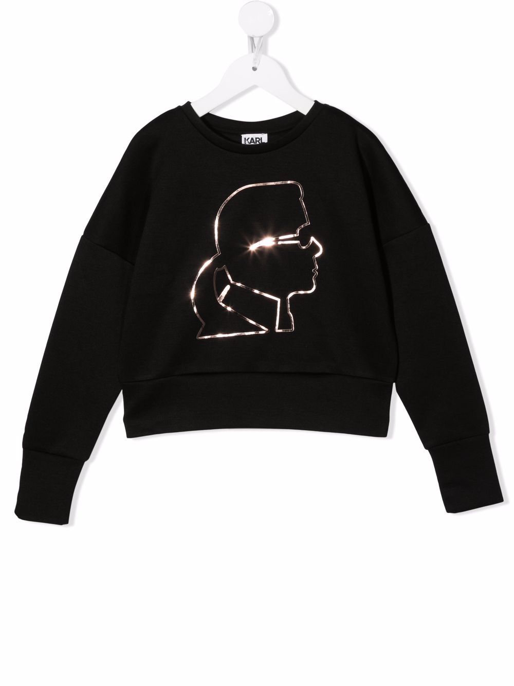 Karl outline sweatshirt - Black