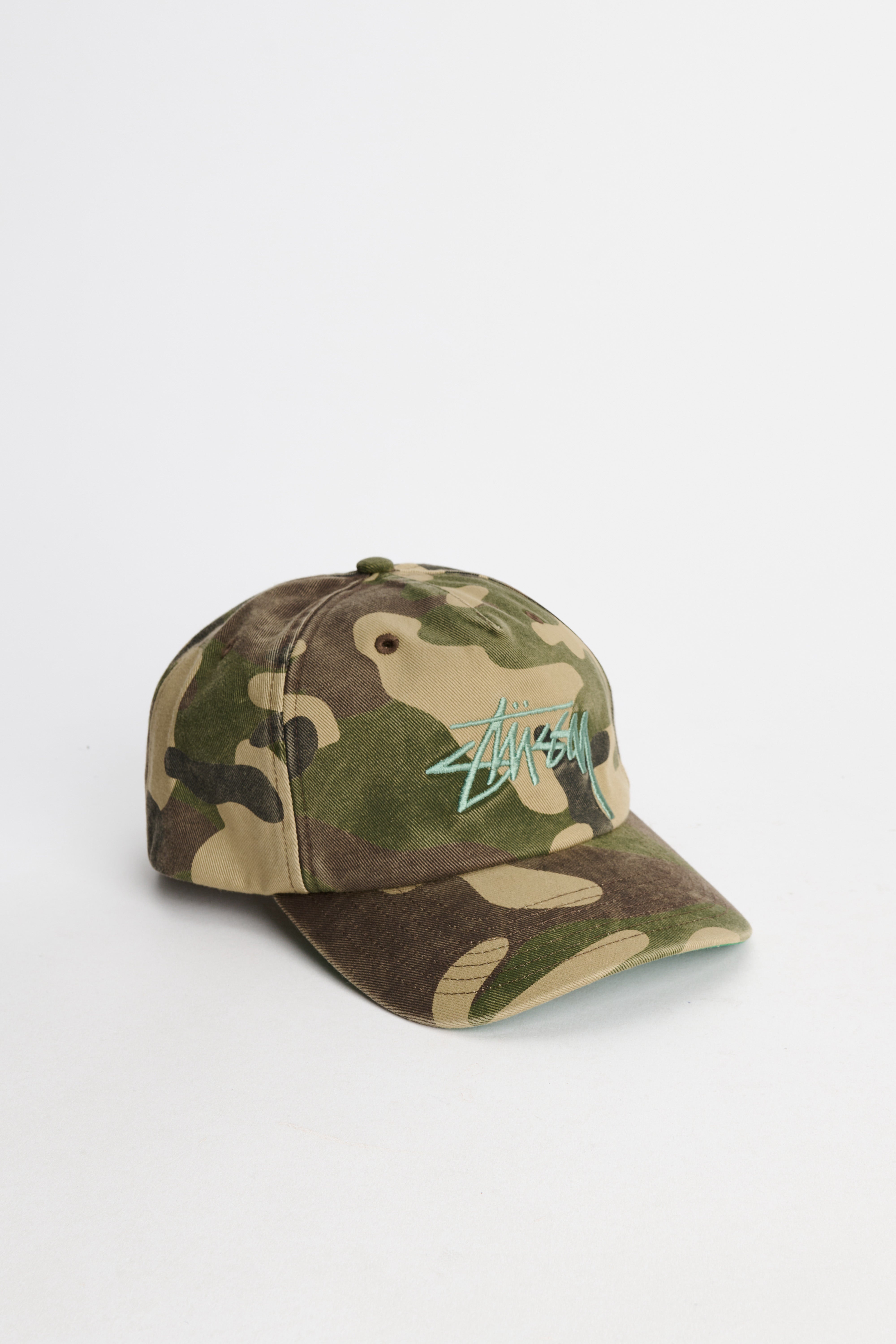 Stüssy Big Stock Mid Depth Cap Woodland Camo