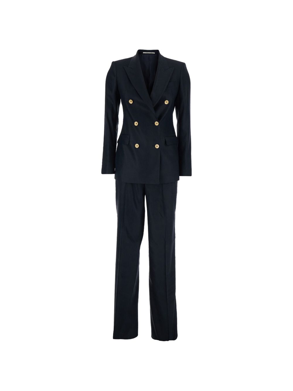 Linen double-breasted suit