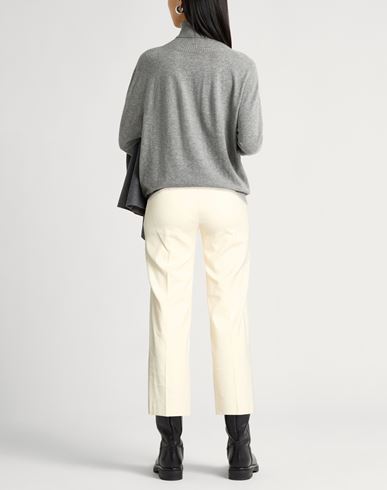 Woman Pants Cream Size 0 Linen, Viscose, Elastane