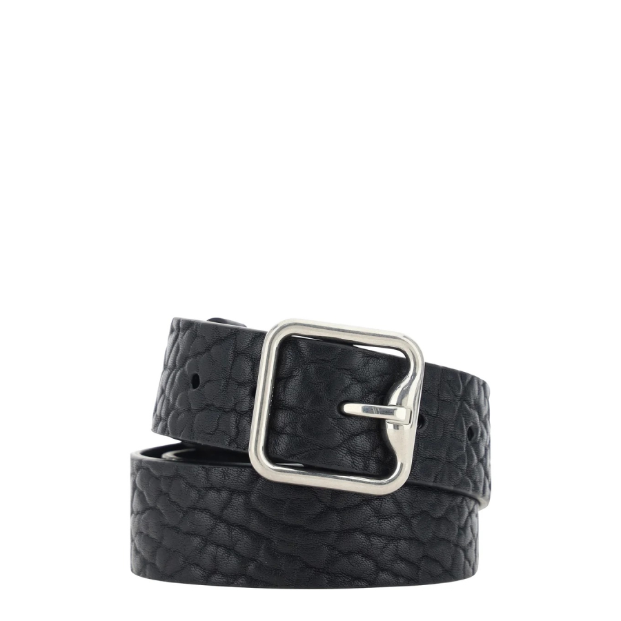 B-Buckle Leather Belt