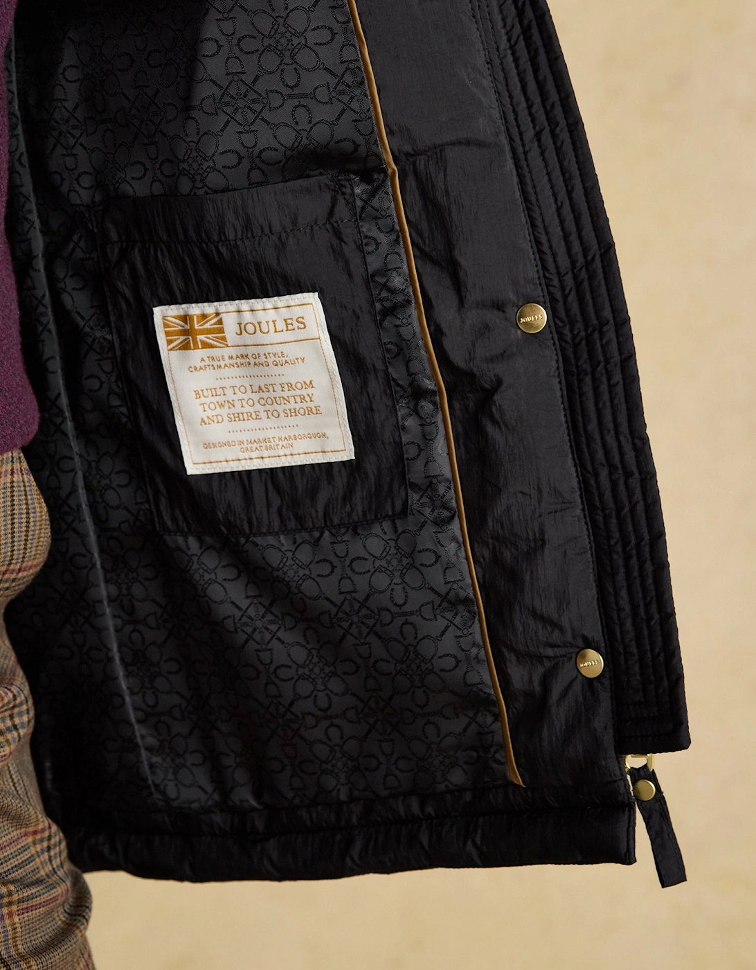 Women's Joules BEATRIX Womens Quilted Jackets Black