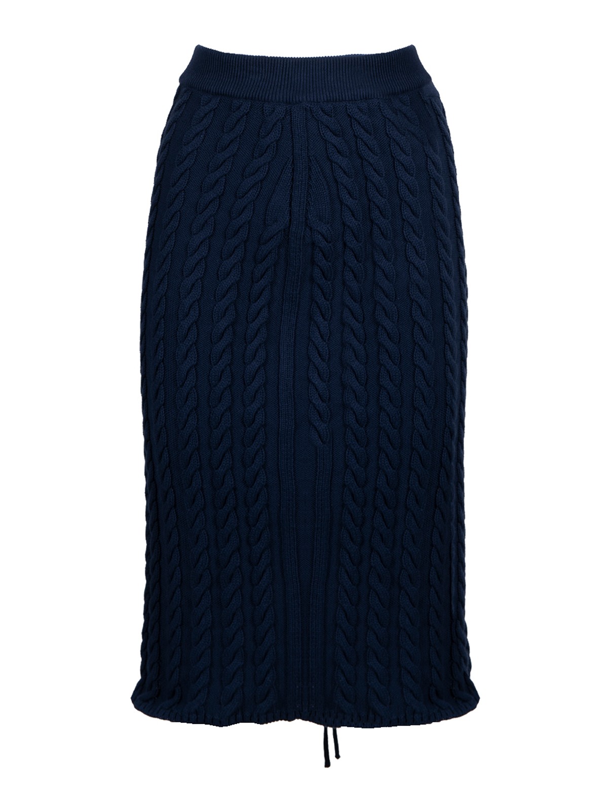 Cable lace up midi skirt