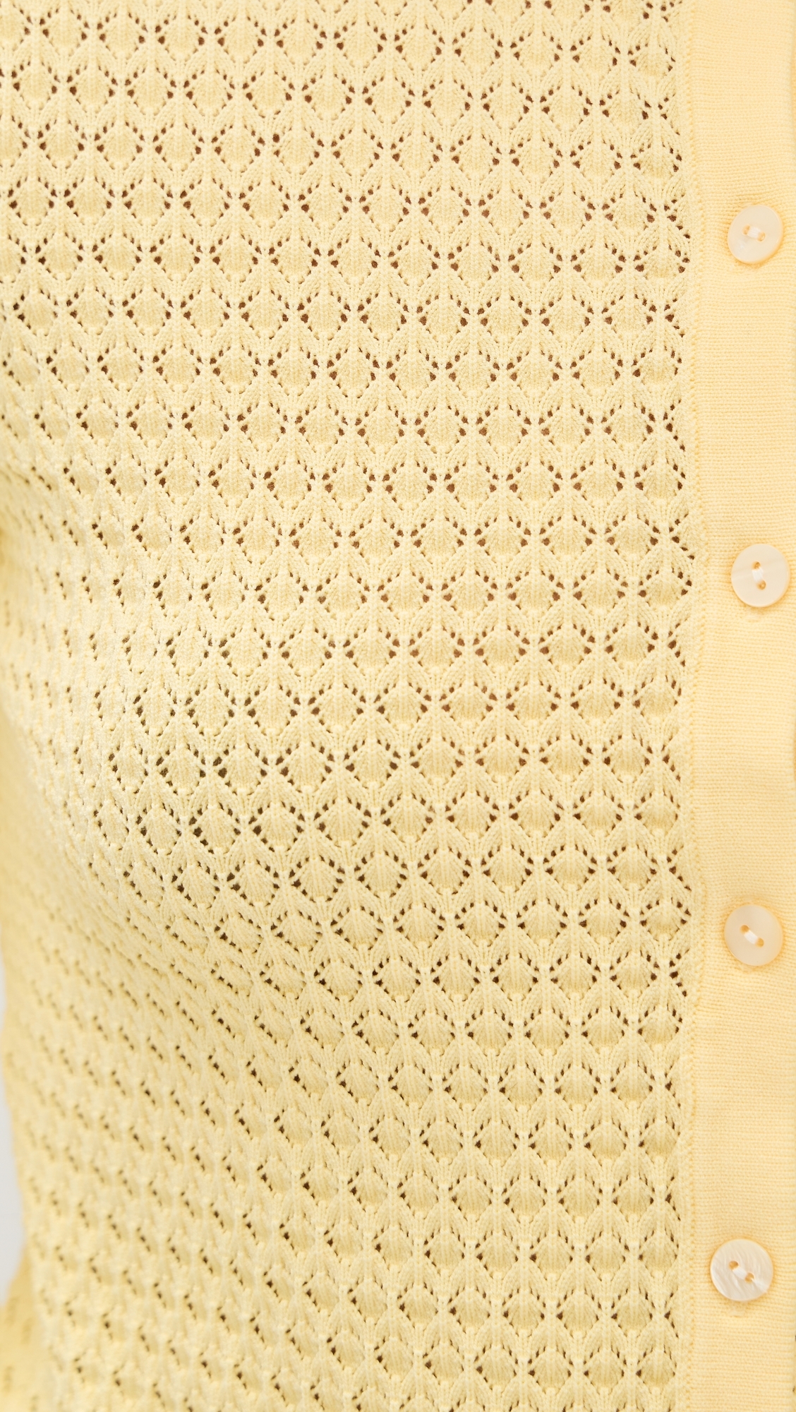 The Pointelle Dani Cardigan Sunshine