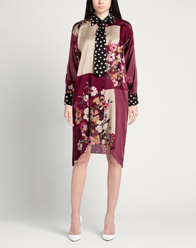 Woman Midi dress Mauve Size 10 Viscose, Elastane