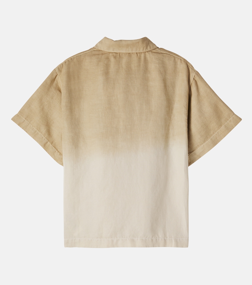 Richie ombré linen and cotton shirt