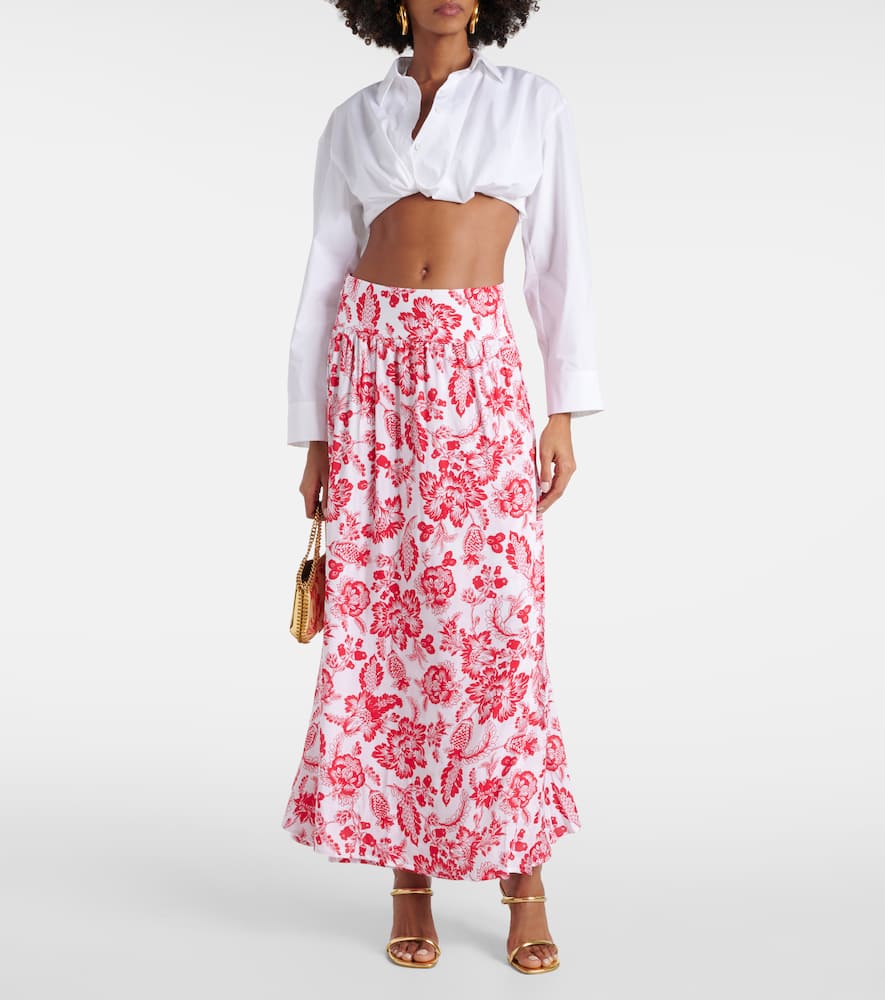 Elsa printed maxi skirt