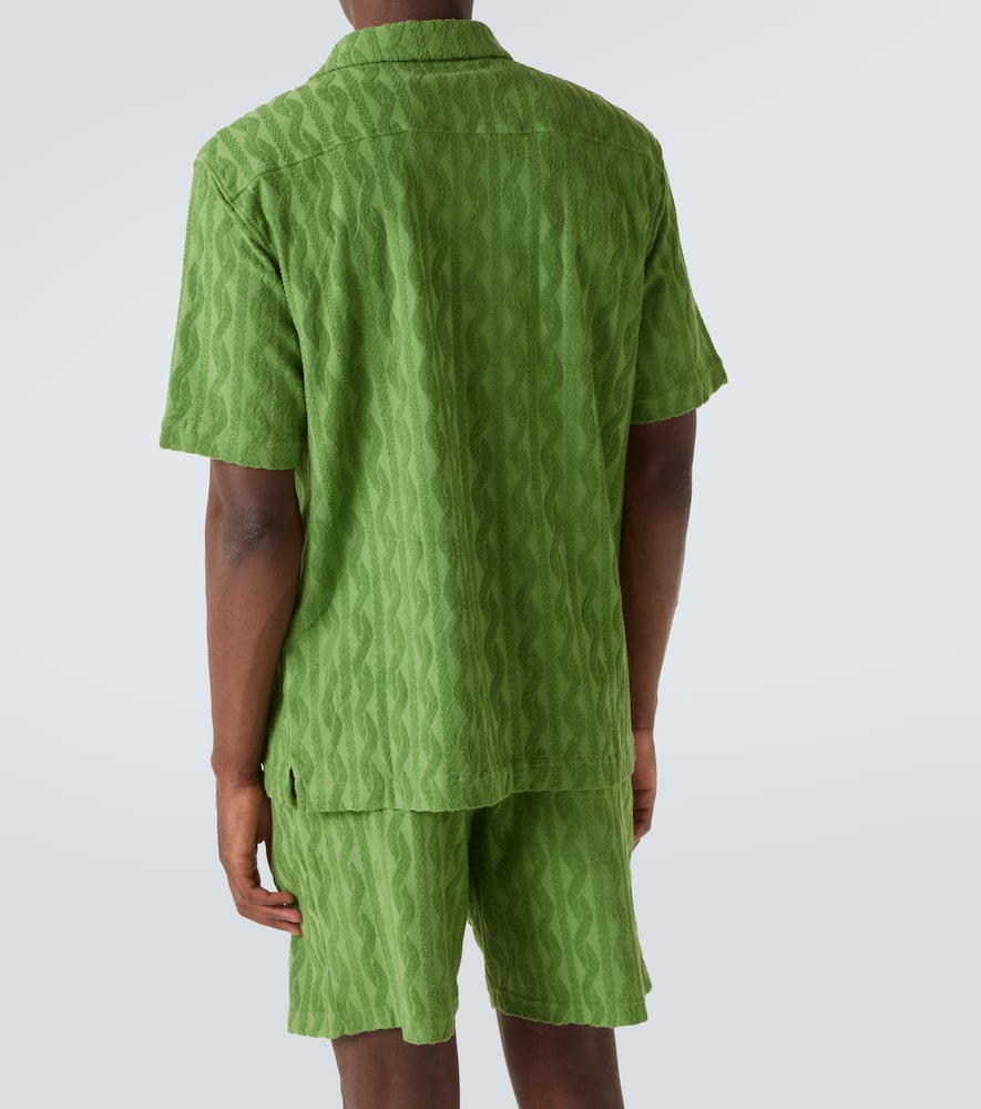 Roberto jacquard cotton terry shirt