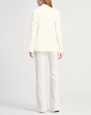 Woman Blazer Ivory Size 4 Polyester, Elastane
