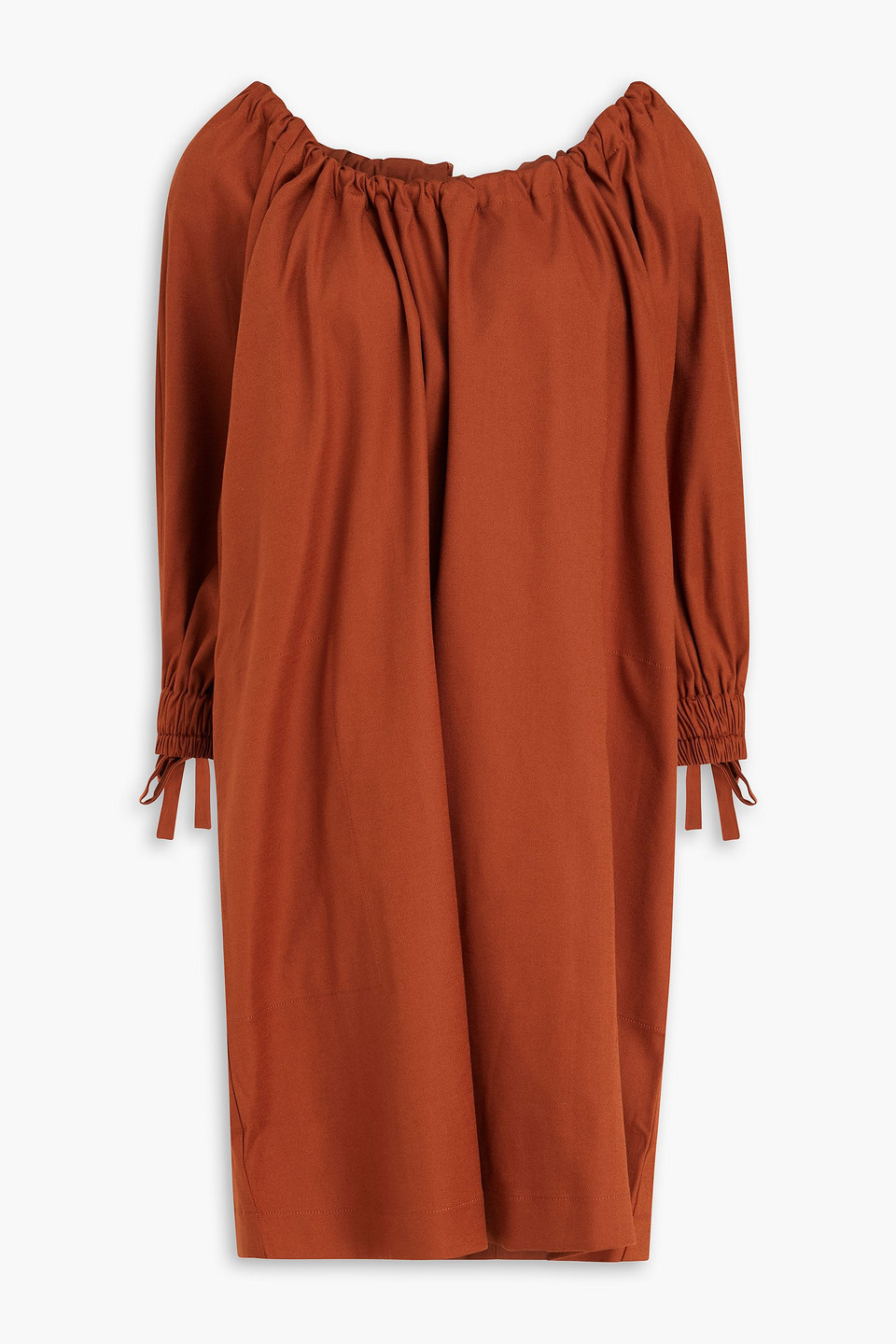 Lyocell-blend mini dress