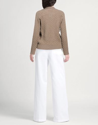 Woman Sweater Khaki Size 2 Cashmere