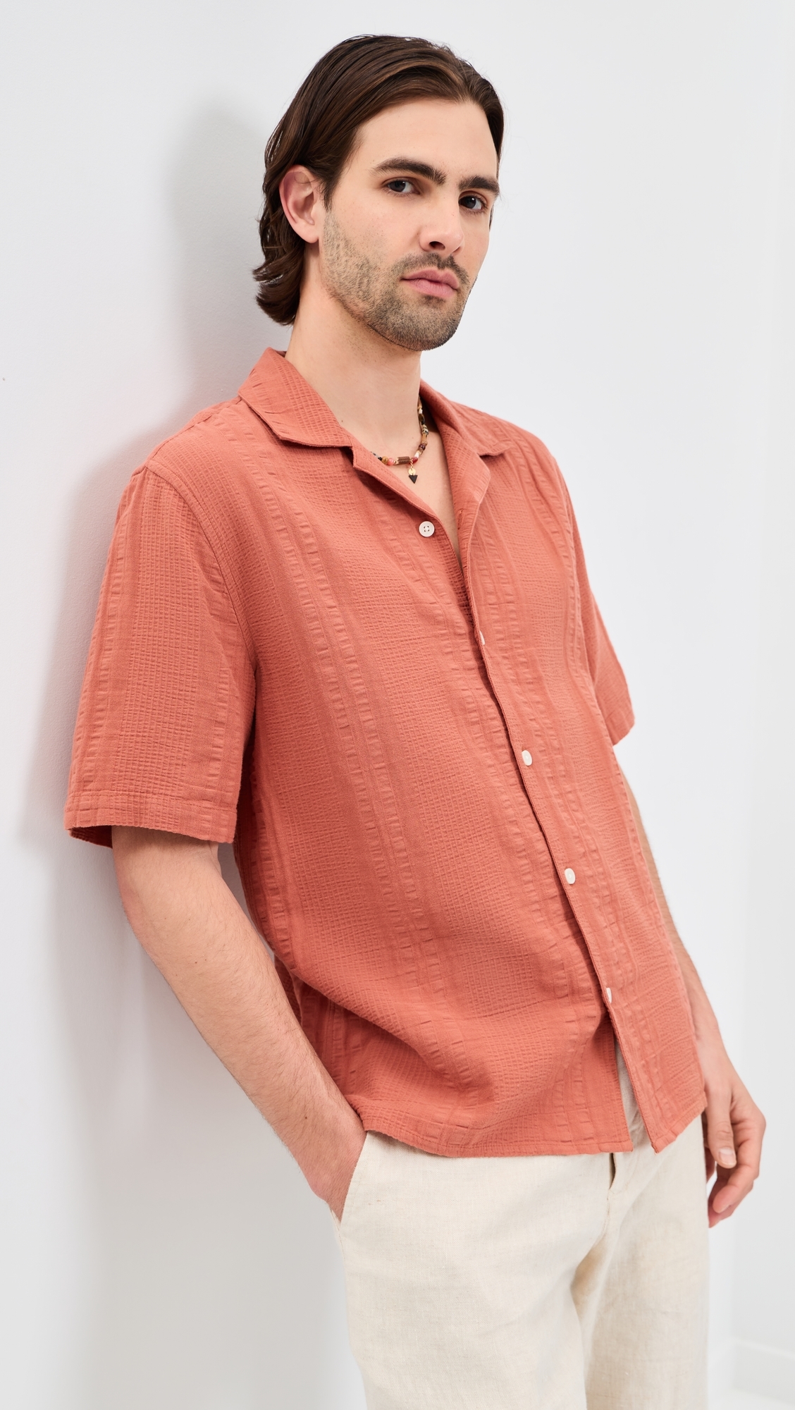 Double Weave Didcot Shirt Rust