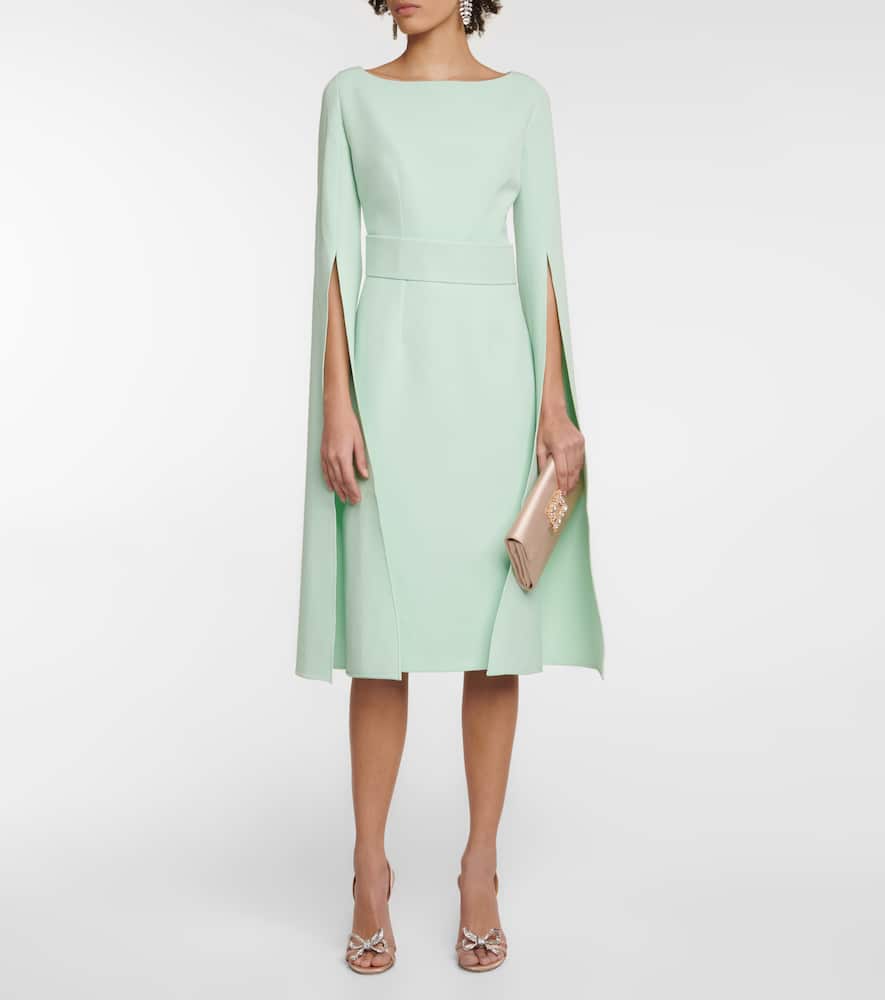 Crêpe midi dress