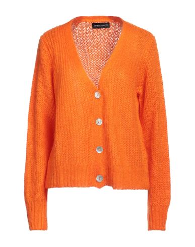Woman Cardigan Orange Size ONESIZE Acrylic, Polyamide, Mohair wool