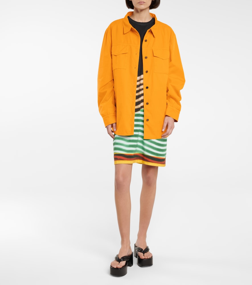 Cotton shirt jacket