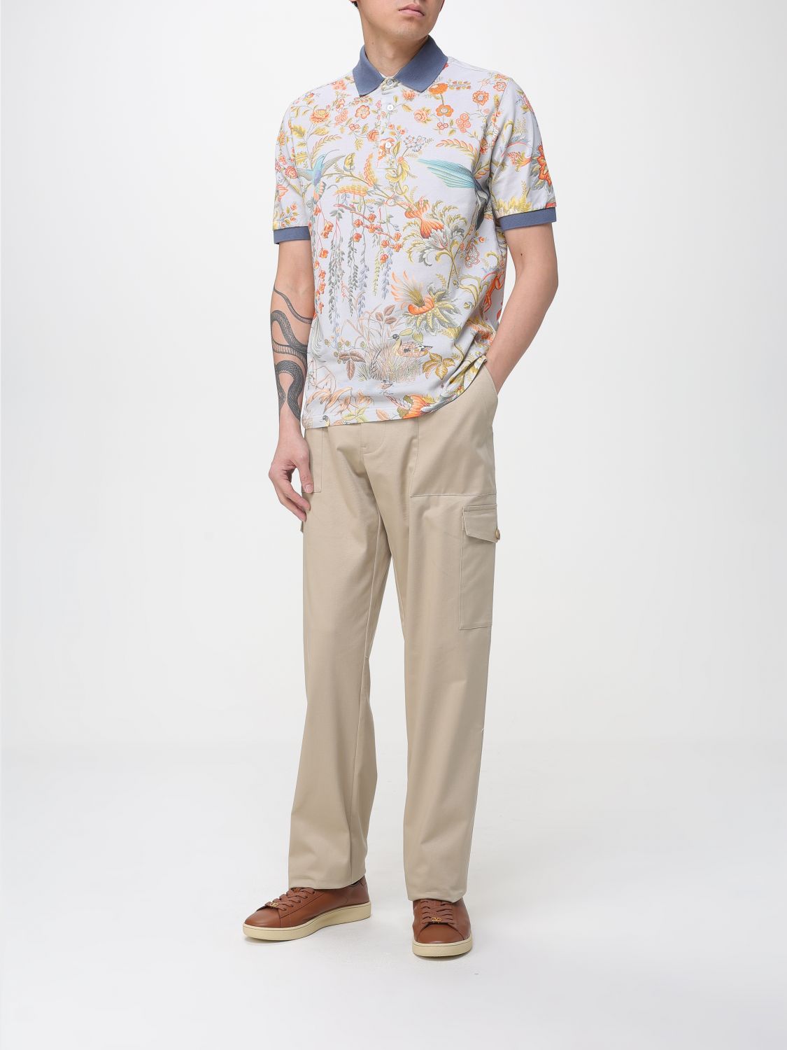 Polo Shirt Men color Multicolor