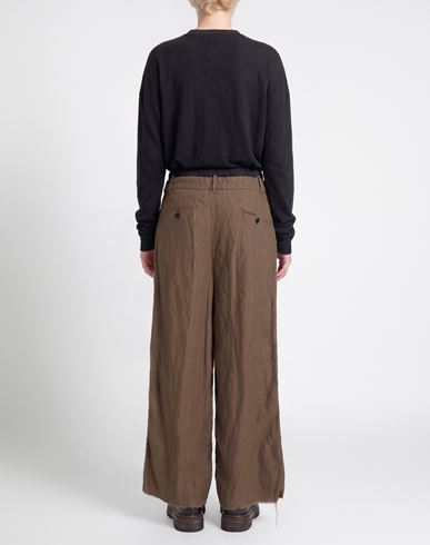 Woman Pants Taupe Size 2 Wool, Cotton, Metal