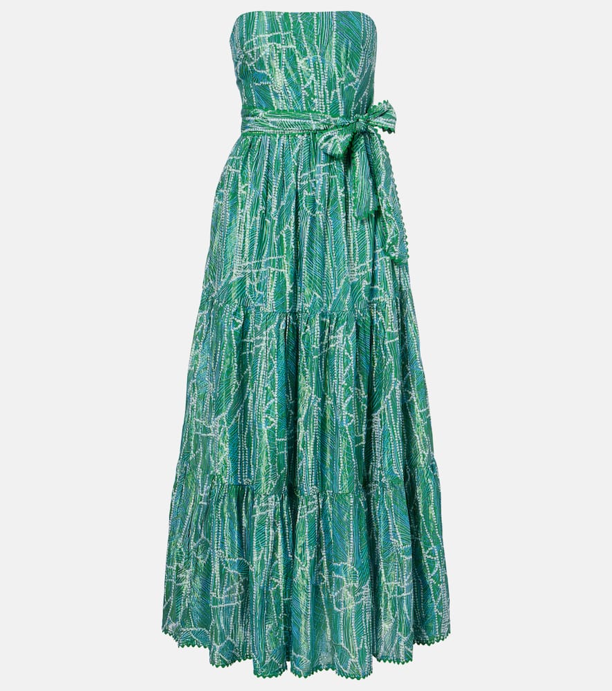 Thelma printed cotton-blend maxi dress