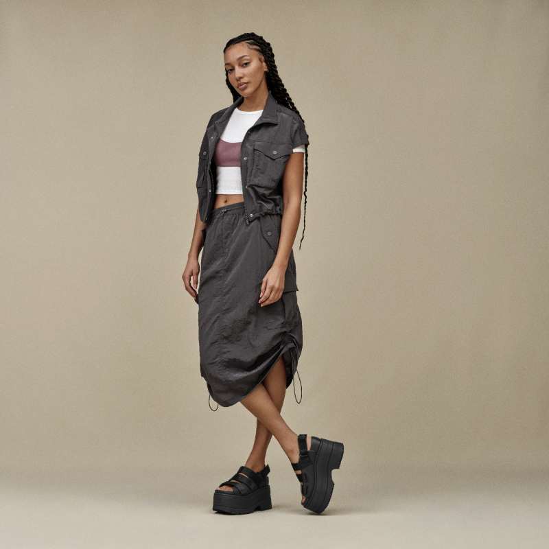 ® Women's GoldenRise Synthetic/Textile/Recycled Materials Sandals in Black