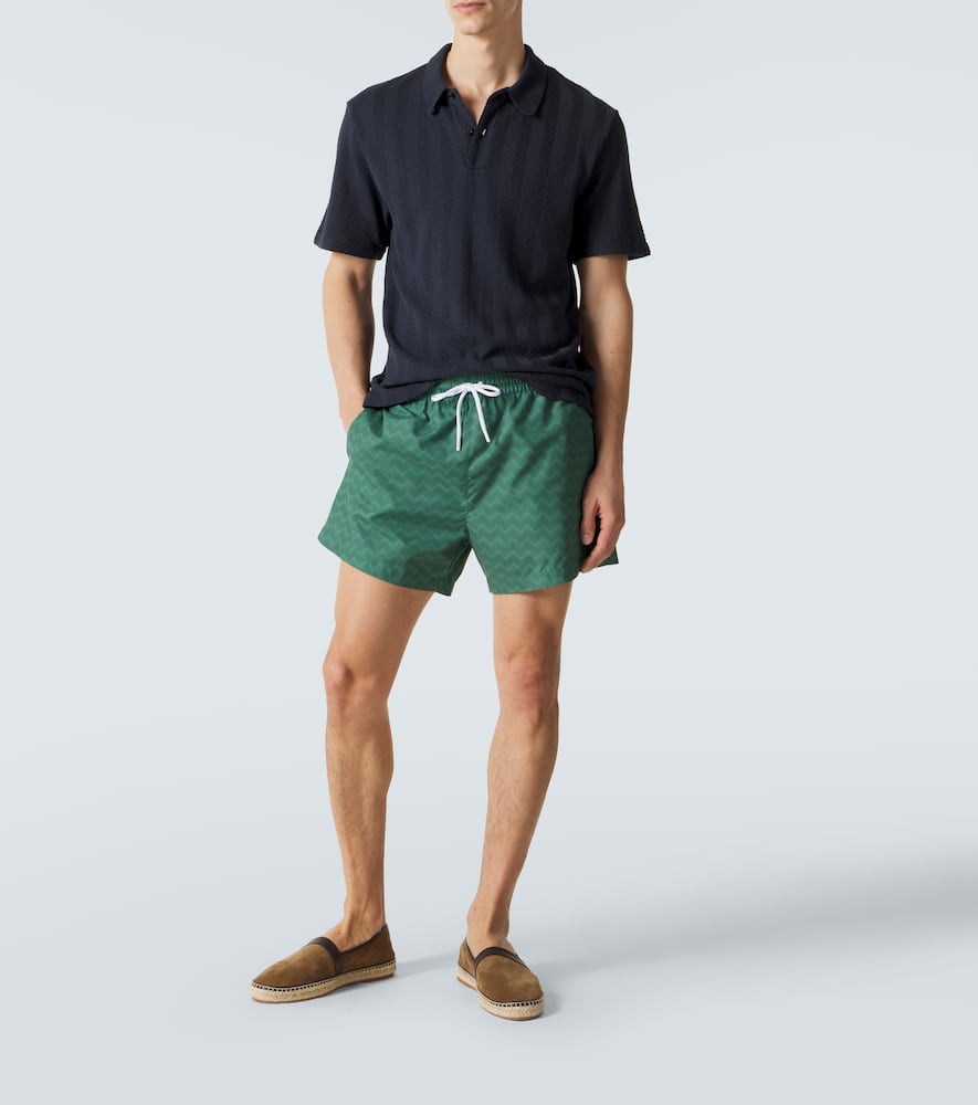 Cotton-blend polo shirt