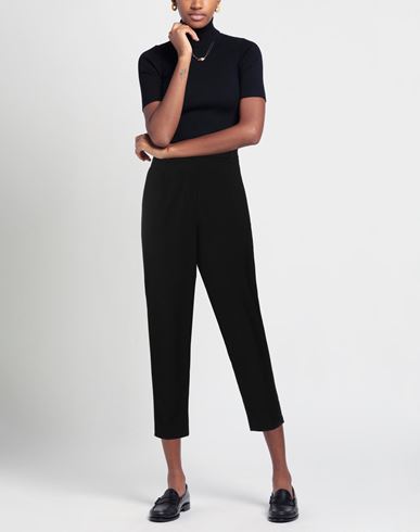 Woman Pants Black Size 4 Polyester, Viscose, Elastane